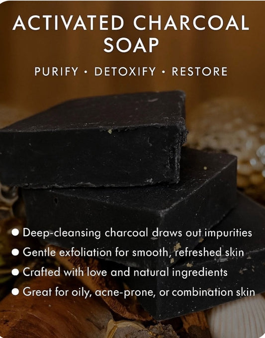 Activated Charcoal & Shea Butter Soap