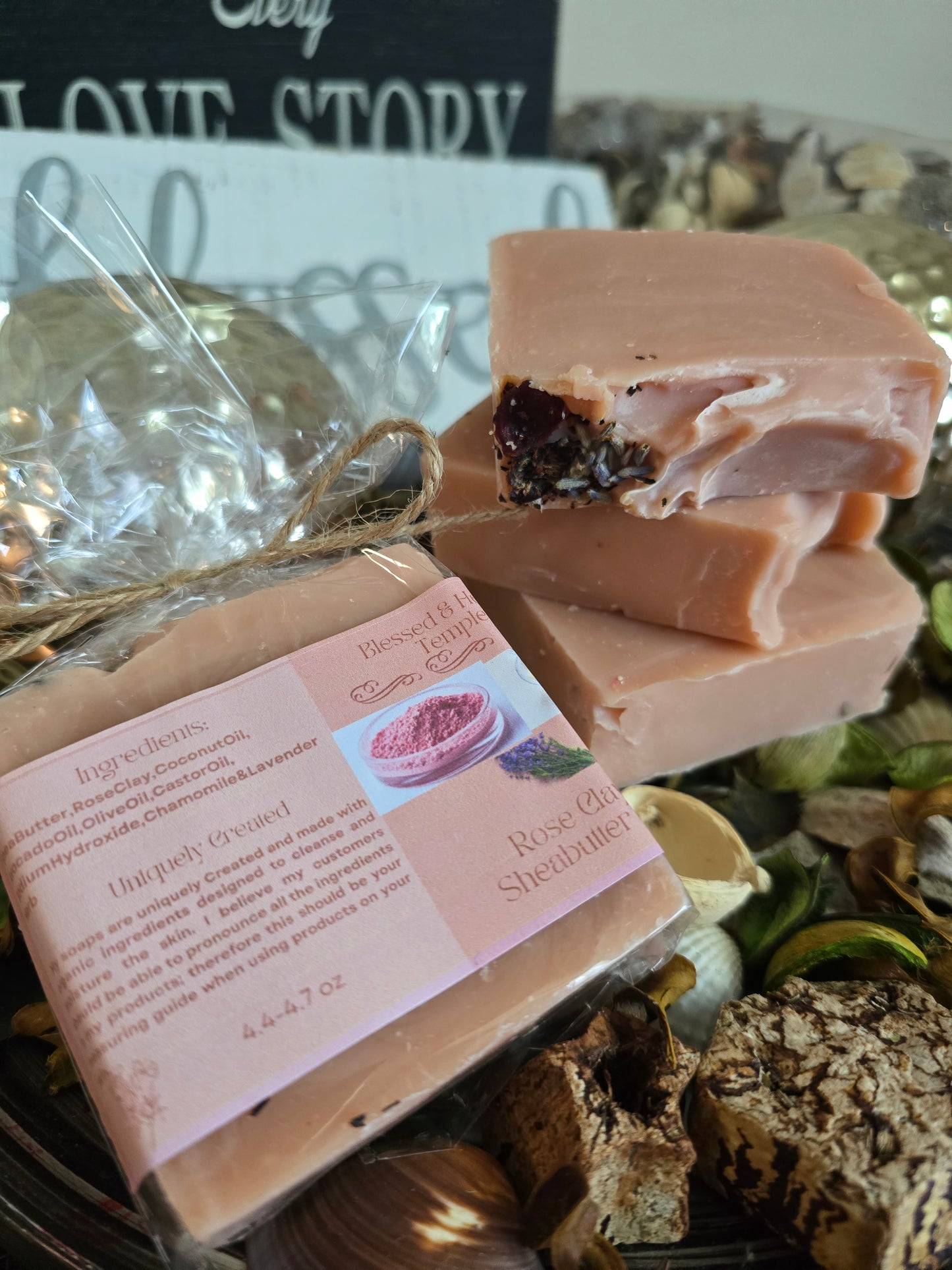 Rose Clay & Shea Butter Soap
