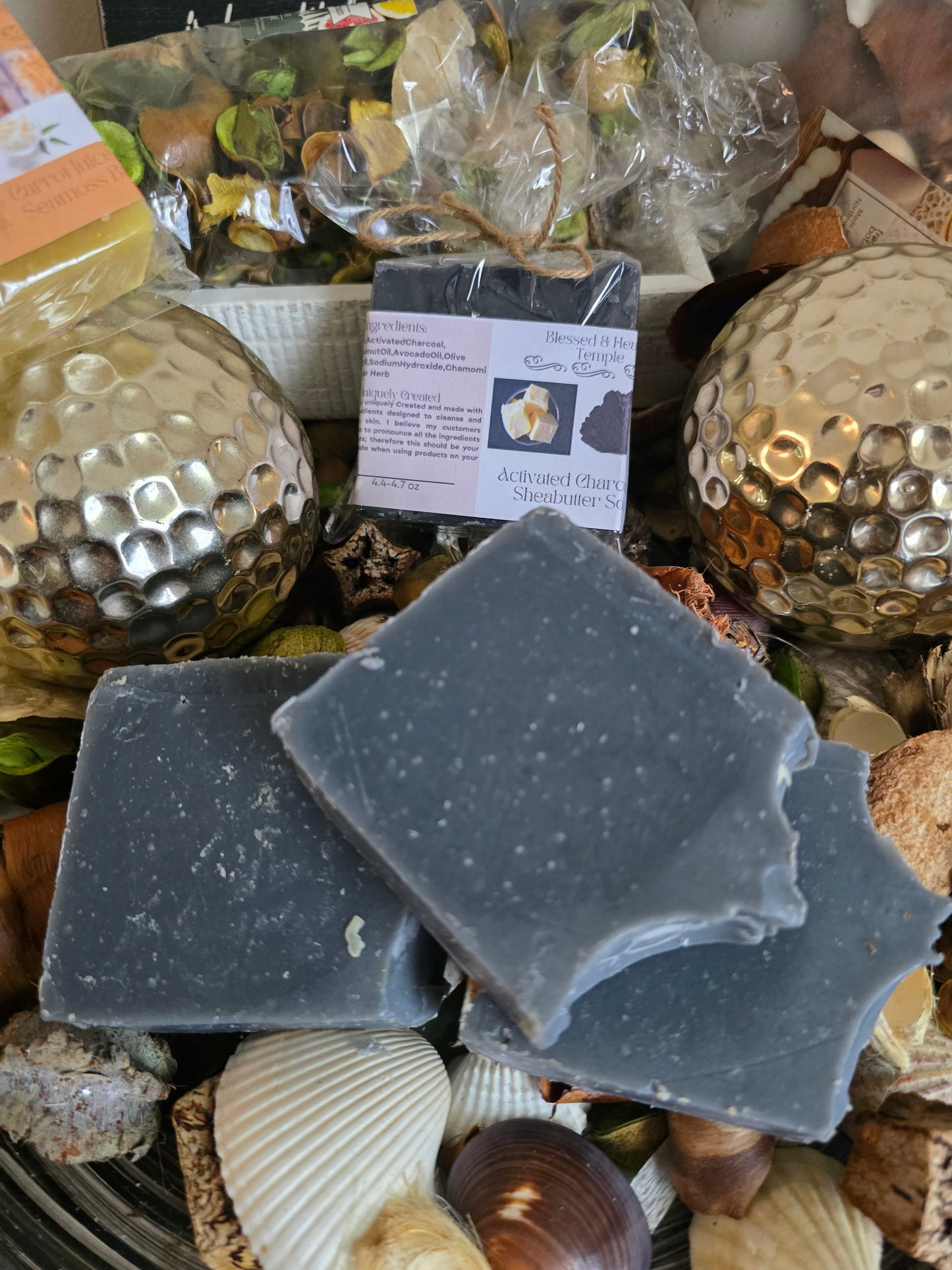 Activated Charcoal & Shea Butter Soap