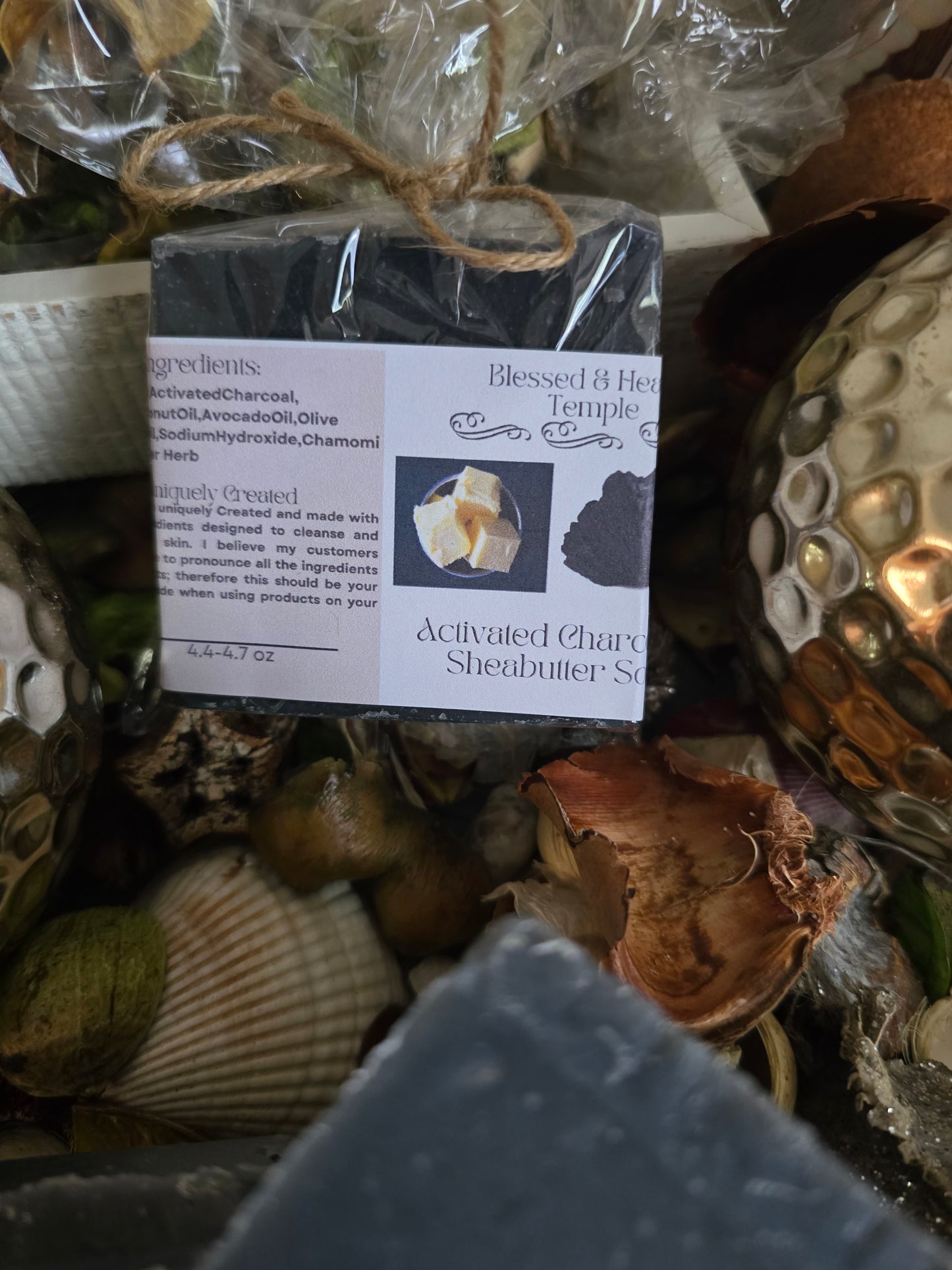 Activated Charcoal & Shea Butter Soap